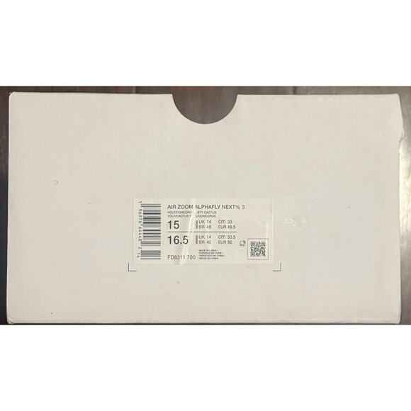 NEW Nike Air Zoom Alphafly NEXT% 3 Fast Pack FD8311-700 Men’s Size 15 No Lid - Picture 7 of 8